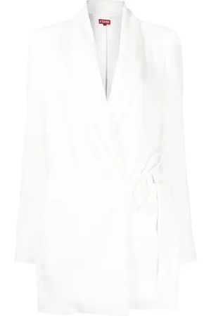 Staud Everly tie-fastened blazer