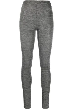 Isabel Marant Ribbed-knit high-waist leggings