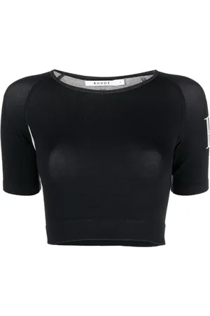 Rhude Logo-print cropped T-shirt