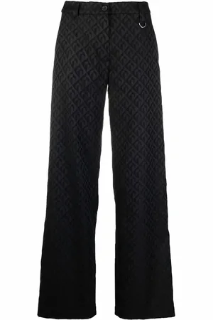 Marine Serre Moon-print tailored trousers