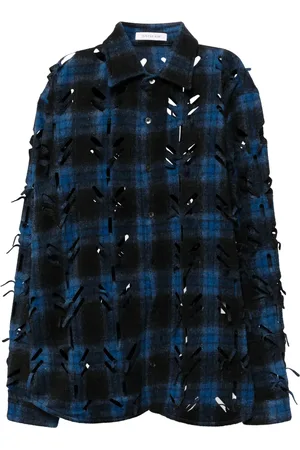 JUNTAE KIM Laser-slashed shirt