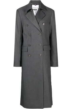 REMAIN Notched-lapel double-breasted coat