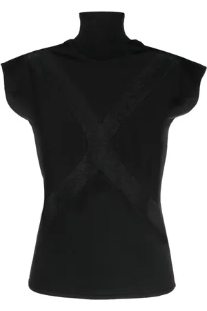 GENNY X panel-detail high-neck top