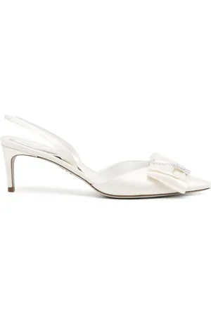 RENE CAOVILLA 65mm bow-detail leather pumps