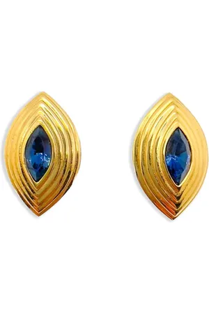 Givenchy 1980s crystal-embellished earrings