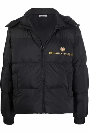 BEL-AIR ATHLETICS Logo zipped padded jacket