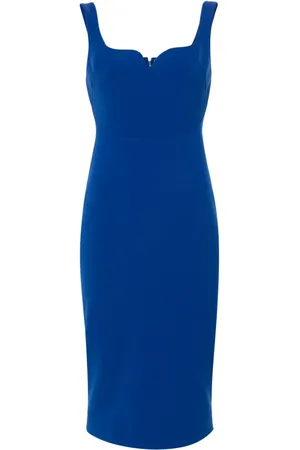 Victoria Beckham Zip-up crepe midi dress