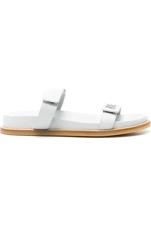 Emporio Armani Logo-lettering leather sandals