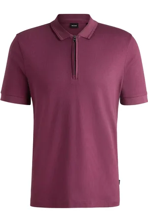 HUGO BOSS Zip-down polo shirt