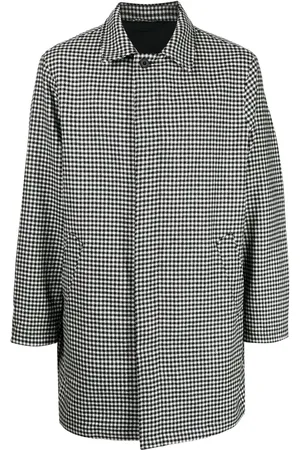 The Power for the People Wool dogtooth pattern coat