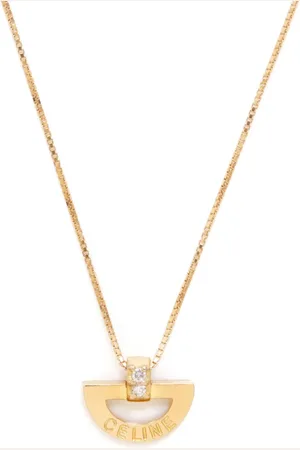 Céline 18kt yellow diamond pendant necklace
