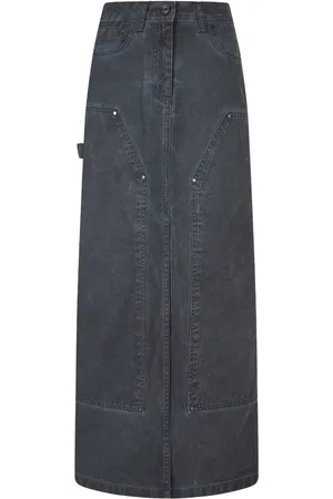 Studio Tomboy Washed-denim maxi skirt