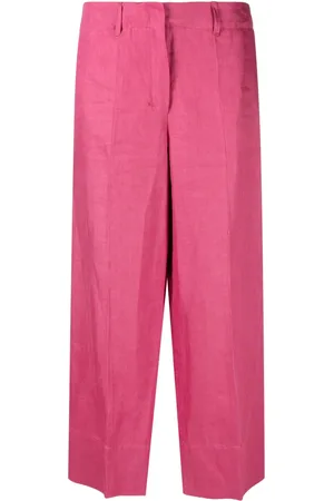 Max Mara Pressed-crease cropped trousers
