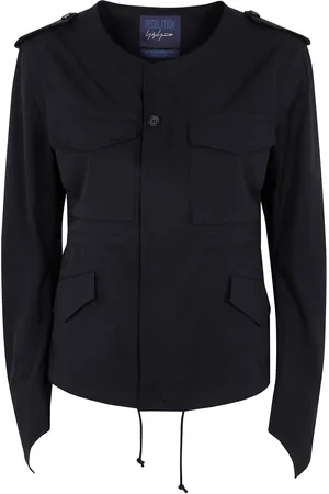 YOHJI YAMAMOTO Collarless fitted jacket