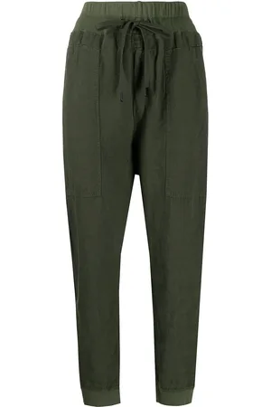 BASSIKE High-waisted drawstring track pants