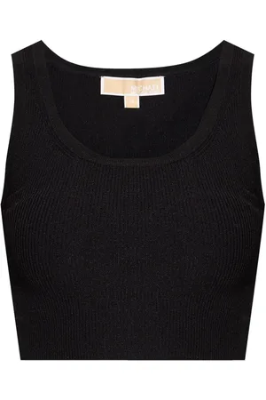 Michael Kors Fine-ribbed cropped tank top