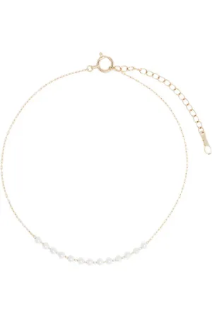 Mizuki 14k yellow goldSea of Beauty pearl anklet