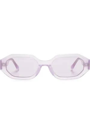 The Attico X Linda Farrow Irene geometric-frame sunglasses