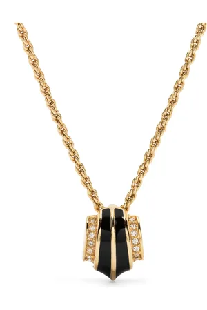 Dior 1990s rhinestone-embellished pendant necklace