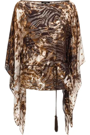 Roberto Cavalli Appaloosa-print kaftan