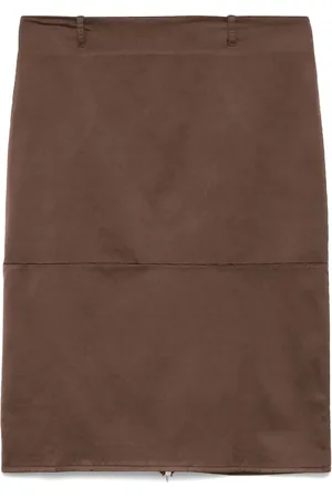 CELLAR DOOR Zip-up midi skirt