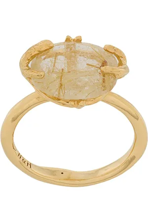 WOUTERS & HENDRIX Rutilated Quartz oval ring