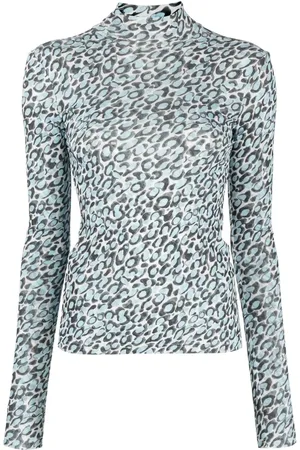 Nanushka Back cut-out patterned top