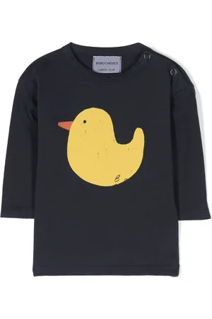 Bobo Choses Illustration-print eyelet-embellished T-shirt