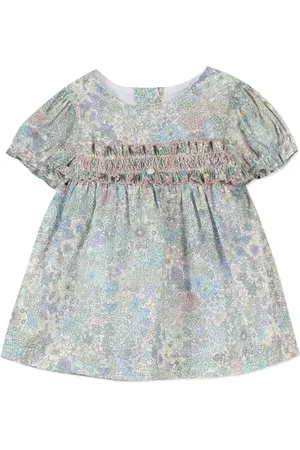 Tartine Et Chocolat Balloon-sleeve smocked dress
