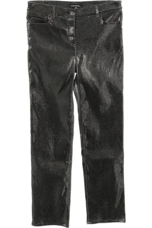 CHANEL 1986-1988 metallic trousers