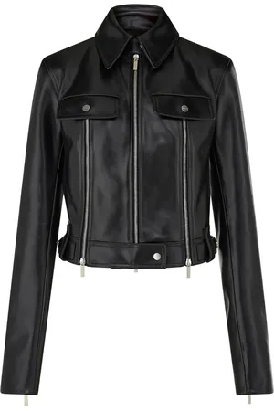 Salvatore Ferragamo Leather biker jacket
