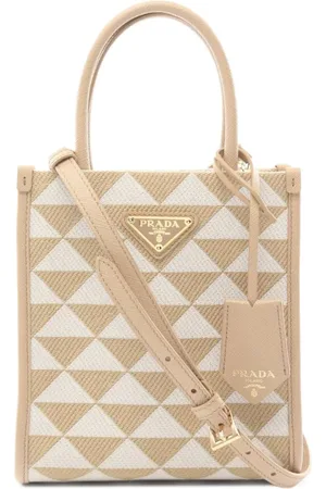 Prada 2010s Symbole embroidered tote bag
