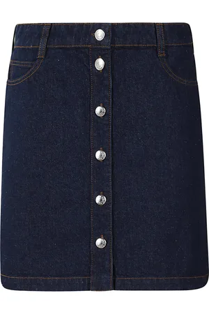Maison Kitsuné Button-up denim mini skirt