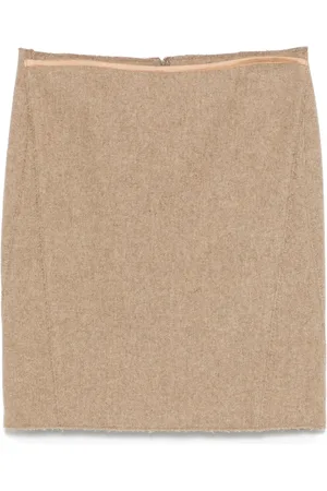 Prada 2000s mélange-effect mini skirt
