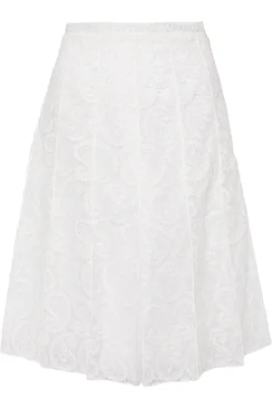 Giambattista Valli Pleated lace skirt