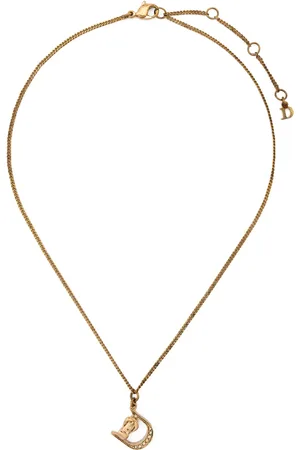 Dior 1990s D Saddle-pendant necklace
