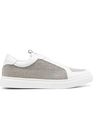 Fabiana Filippi Two-tone panelled lace-up sneakers