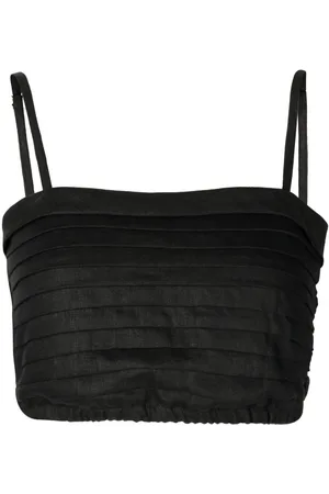 FAITHFULL THE BRAND Cropped Carla spaghetti-strap top
