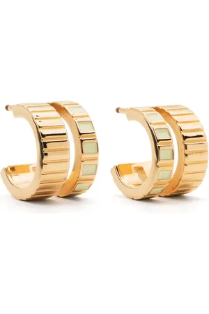 IVI Slot gem-embellished hoop earrings