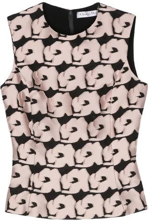 Dior 2010s floral-appliqu?? tank top