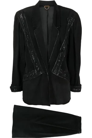 A.N.G.E.L.O. Vintage Cult 1980s single-breasted skirt suit