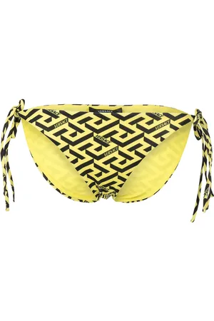 VERSACE Greca Signature-print bikini bottoms