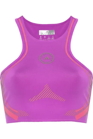 adidas Detachable-sleeve cropped top