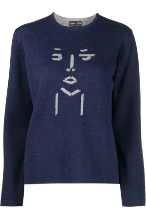 AGNÈS B. Intarsia-knit crew-neck jumper