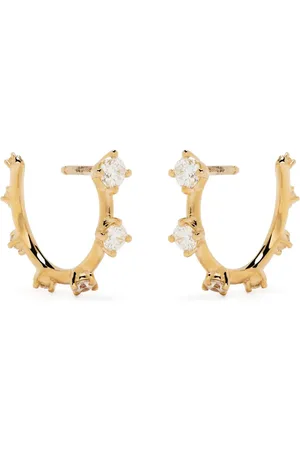 Fernando Jorge 18kt yellow Sequence Small diamond hoops