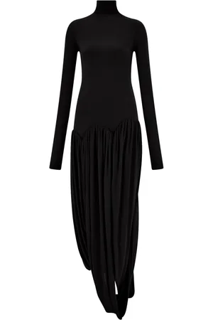 Salvatore Ferragamo Turtleneck tulip-design dress