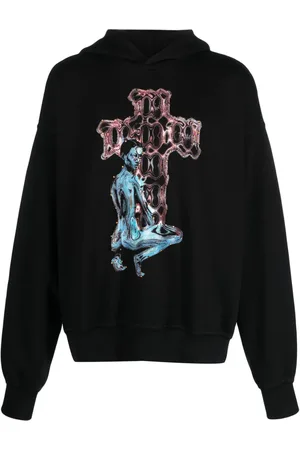 MISBHV Graphic-print cotton-blend hoodie