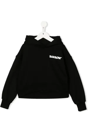 BARROW Cropped logo hoodie