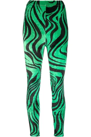 Serafini Zebra-print elasticated-waist leggings