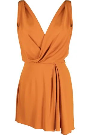 Alberta Ferretti Draped V-neck dress
